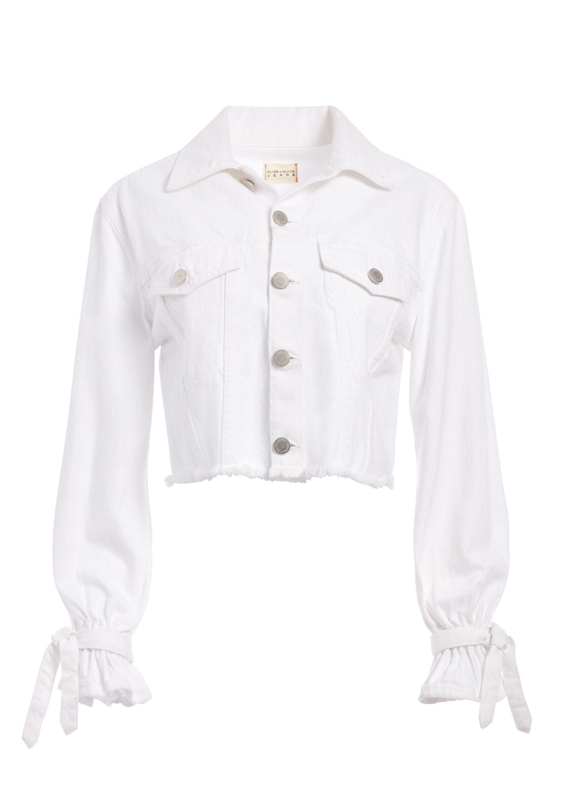 TIE SLEEVE DENIM JACKET