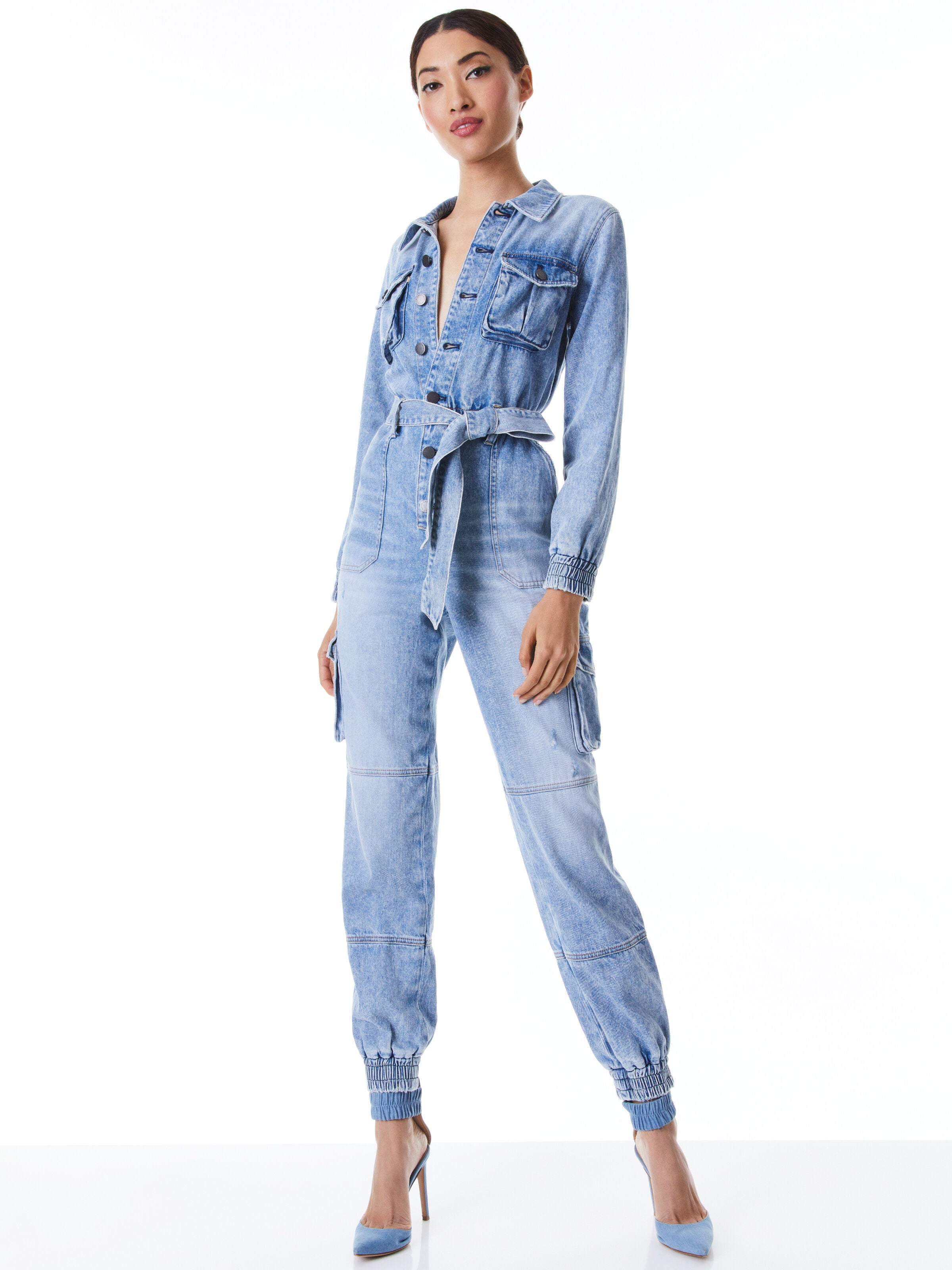 ETHA CHAMBRAY JUMPSUIT