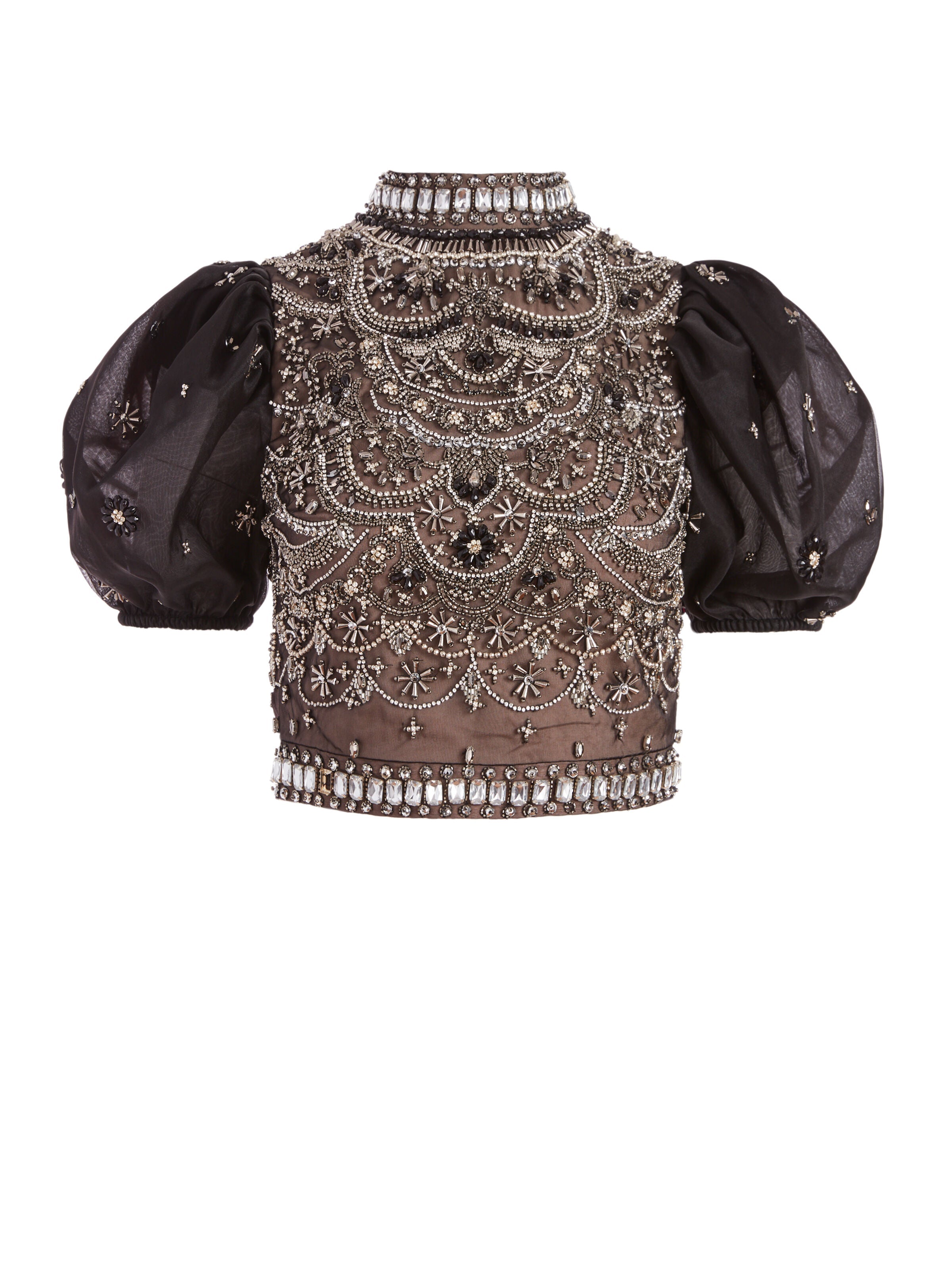 OLINDA MOCK NECK CROP TOP