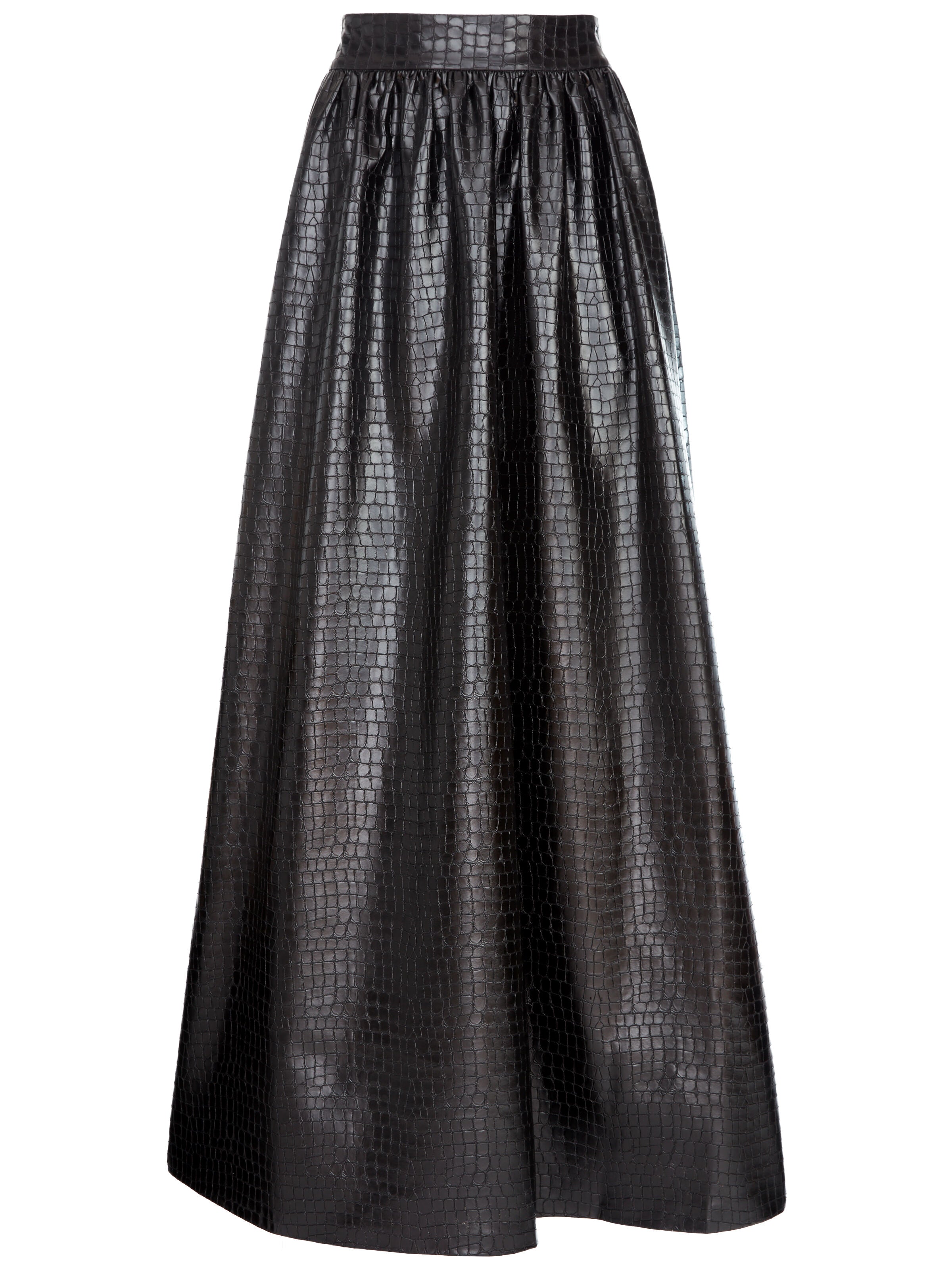TINA VEGAN LEATHER GOWN SKIRT