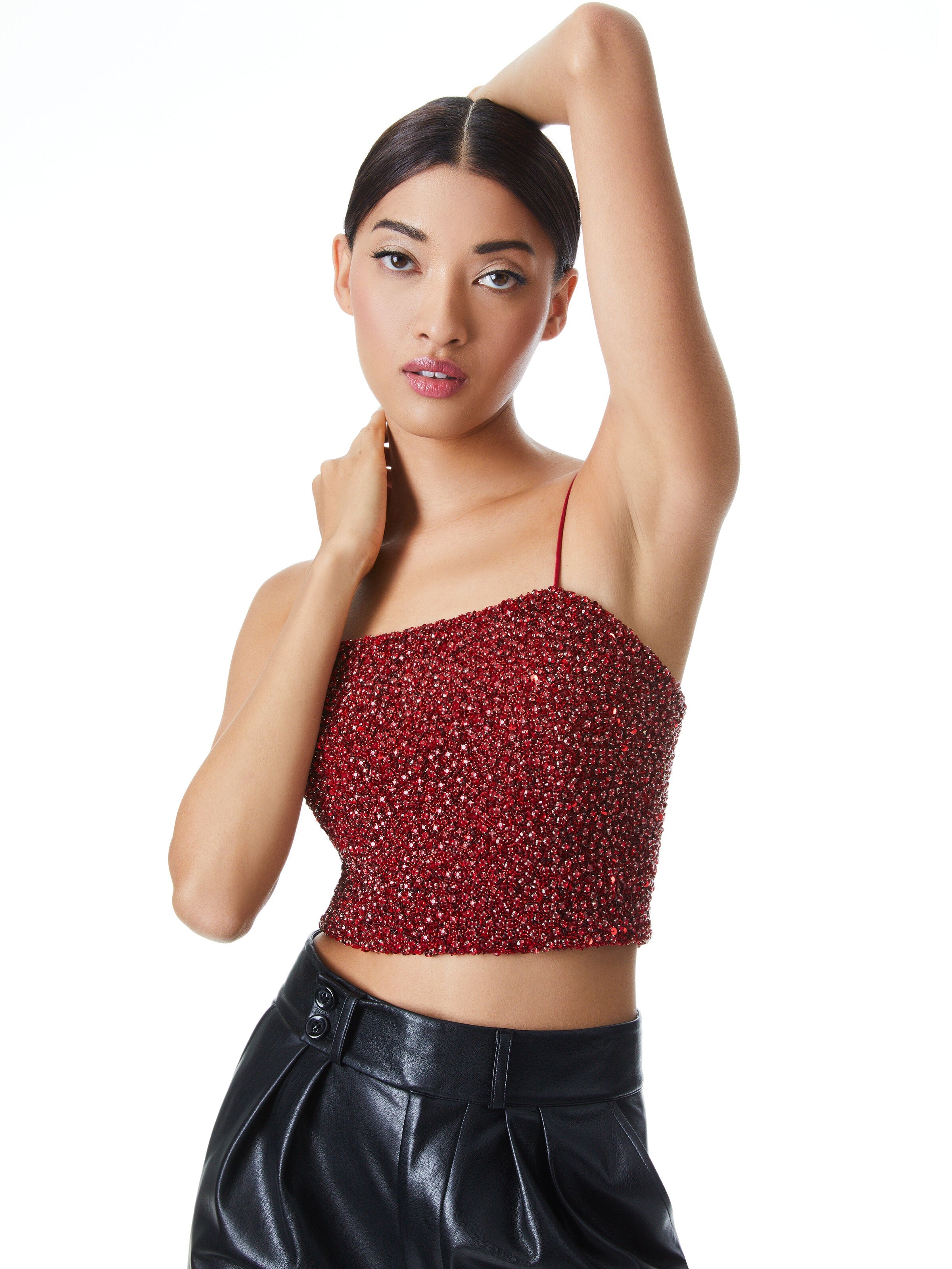 CERESI SEQUIN CROP TOP