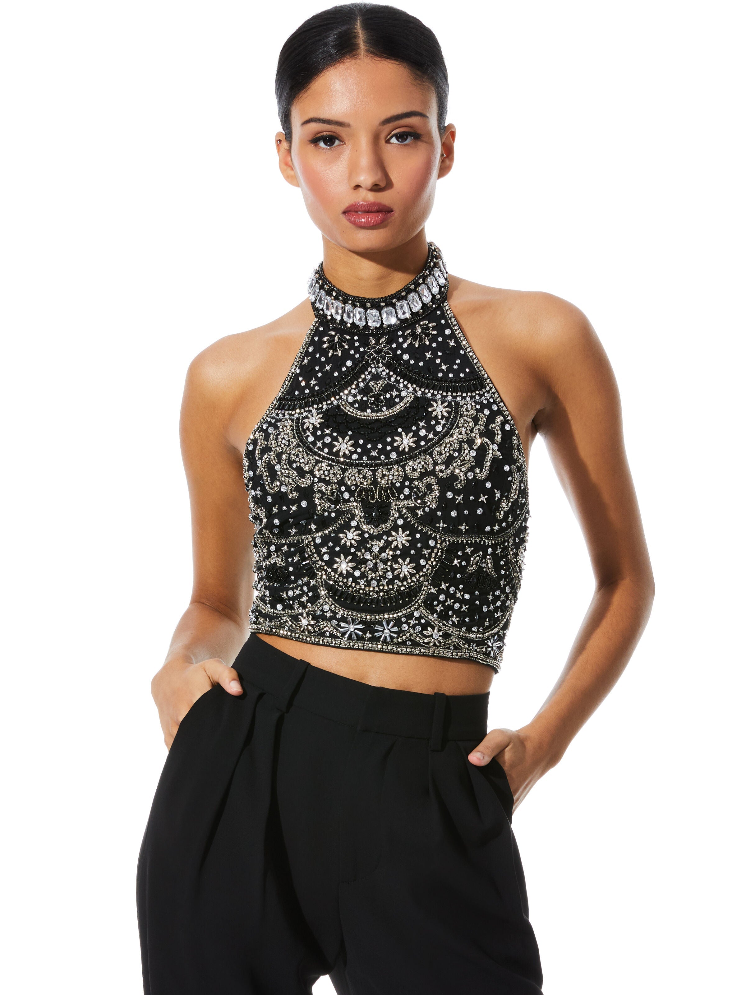 GATZ EMBELLISHED TOP