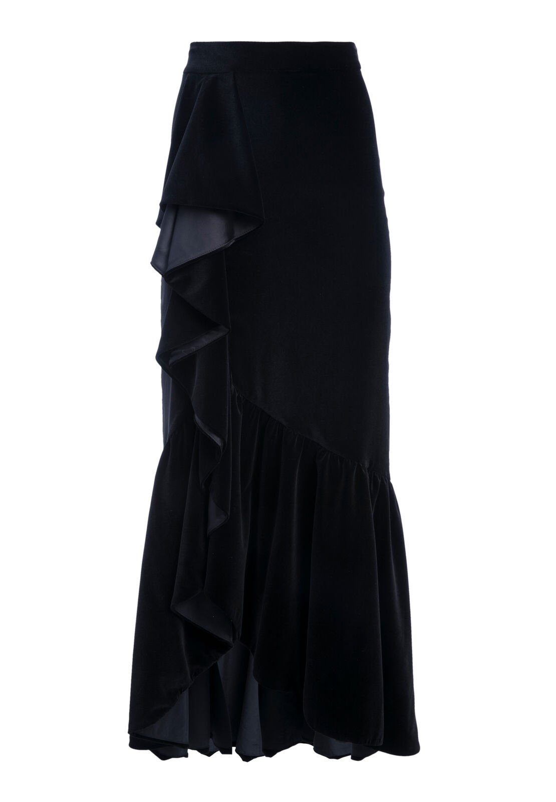 ARIANNA RUFFL SLIT TRMPET SKRT