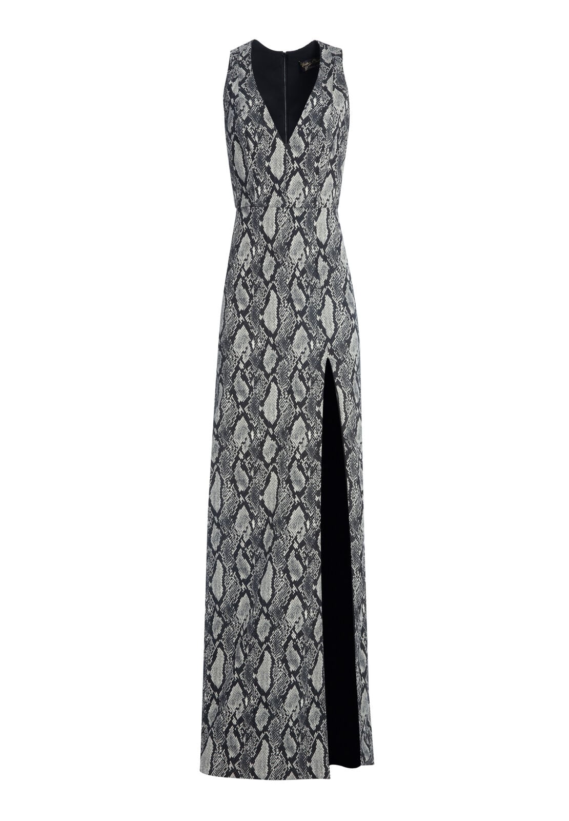 CELESTE SNAKE SKIN SLIT GOWN