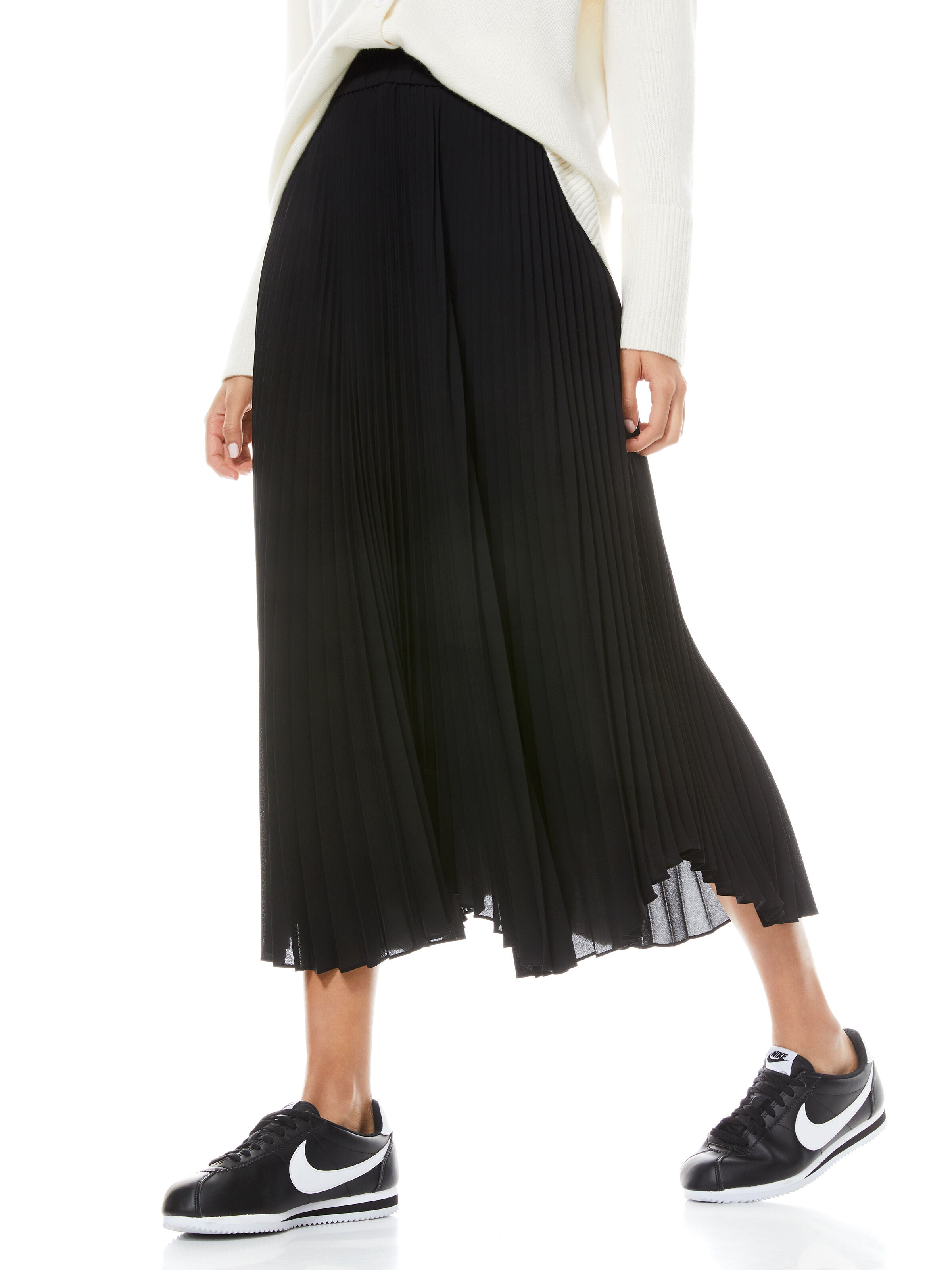 IVA PLEATED MIDI SKIRT