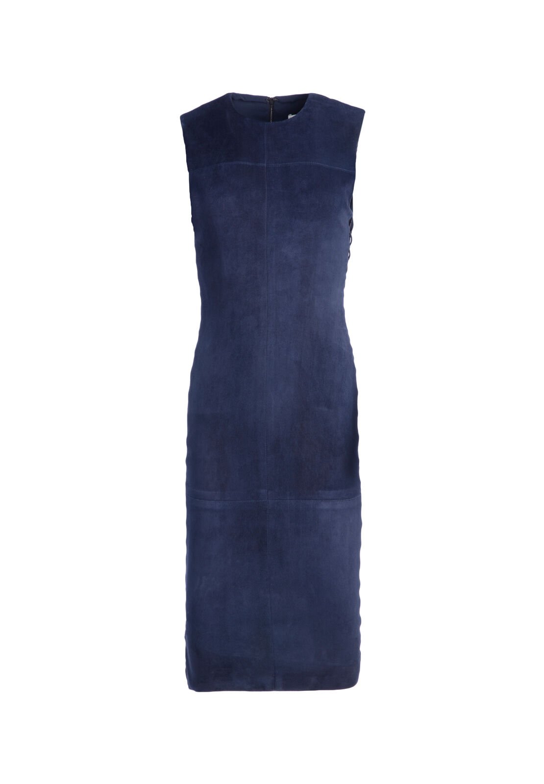 LARITA FITTED SUEDE MIDI DRESS