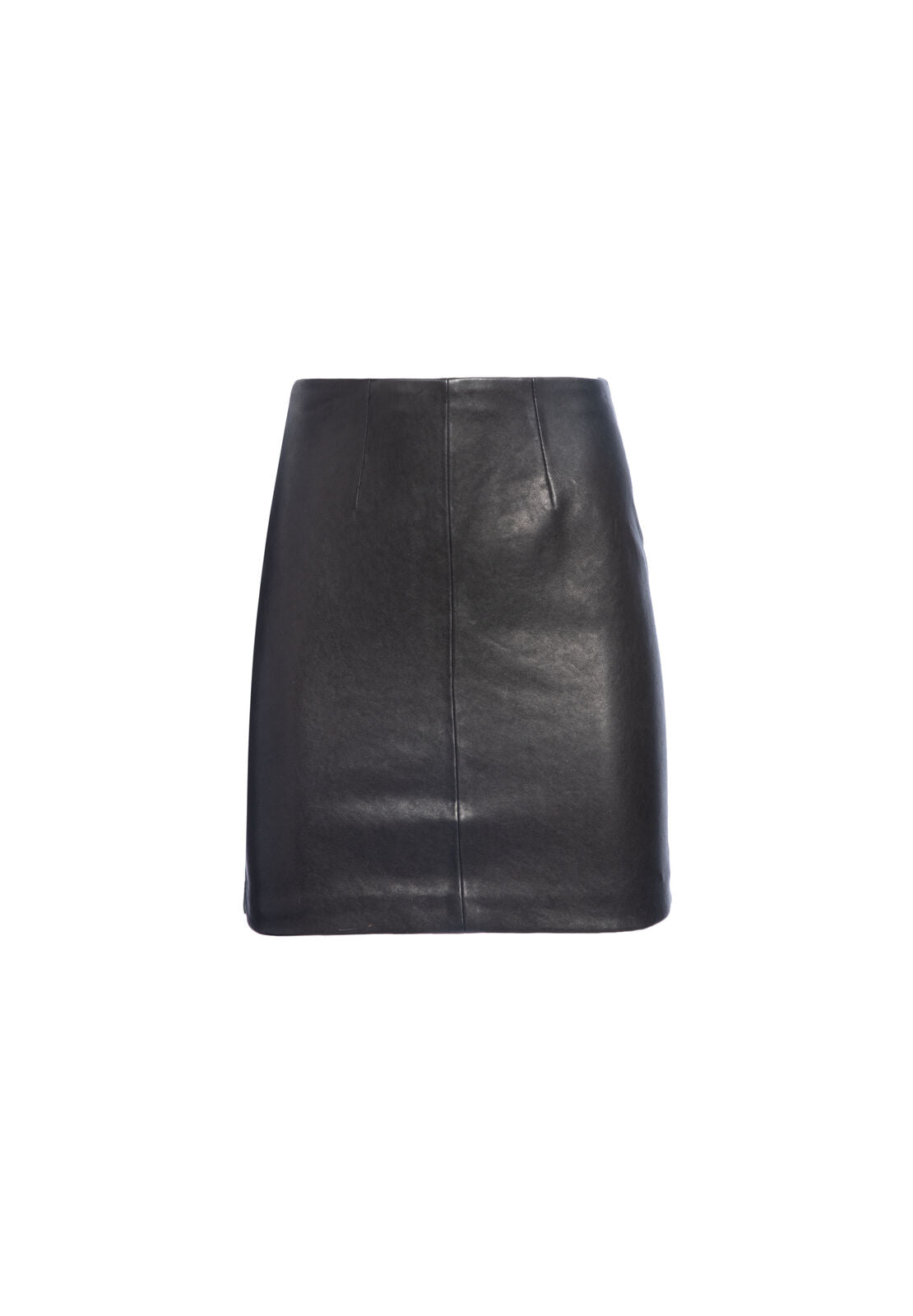 HANNON LEATHER SIDE ZIP MINI SKIRT