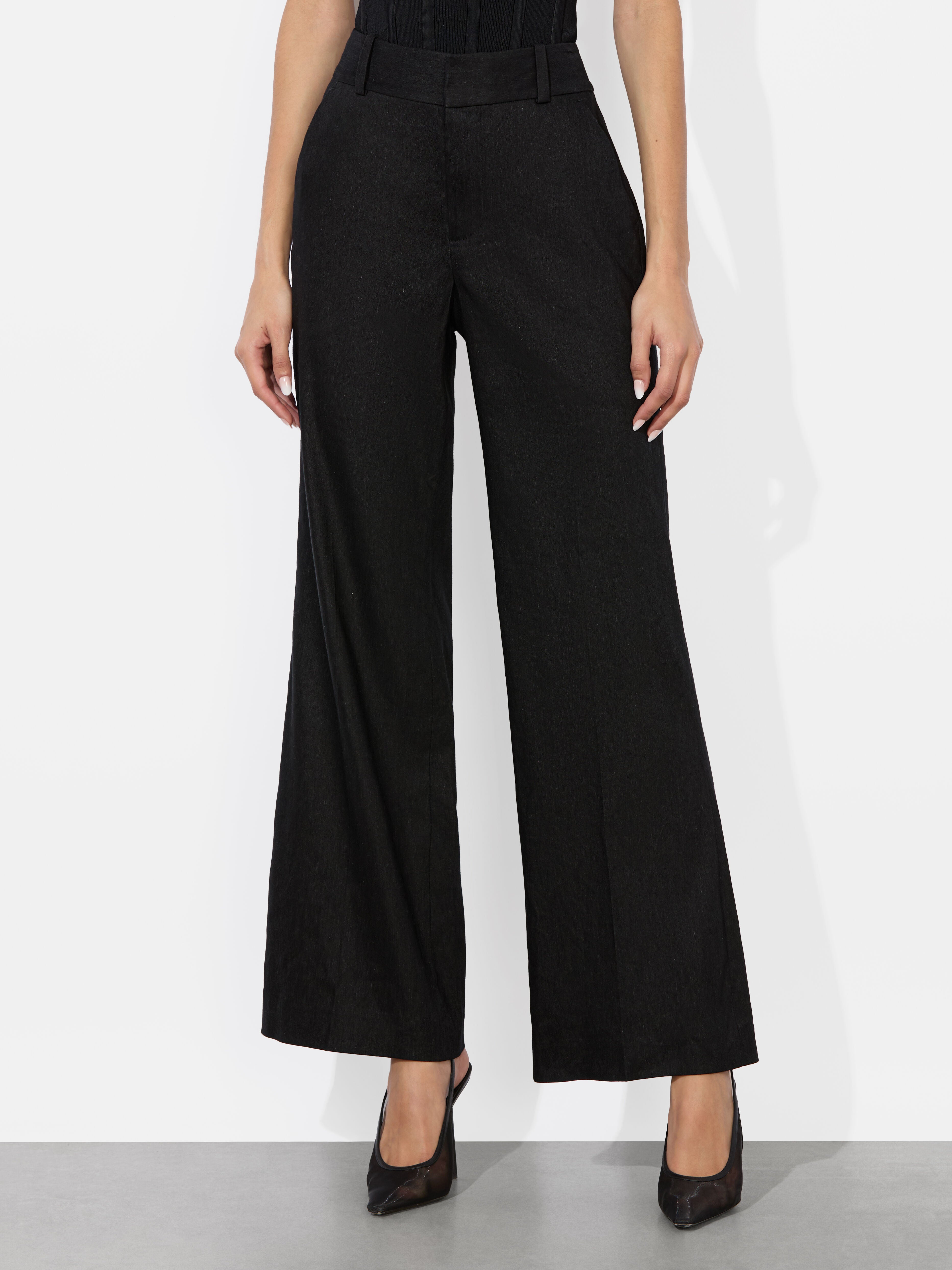 QUINN LINEN KICK FLARE PANT