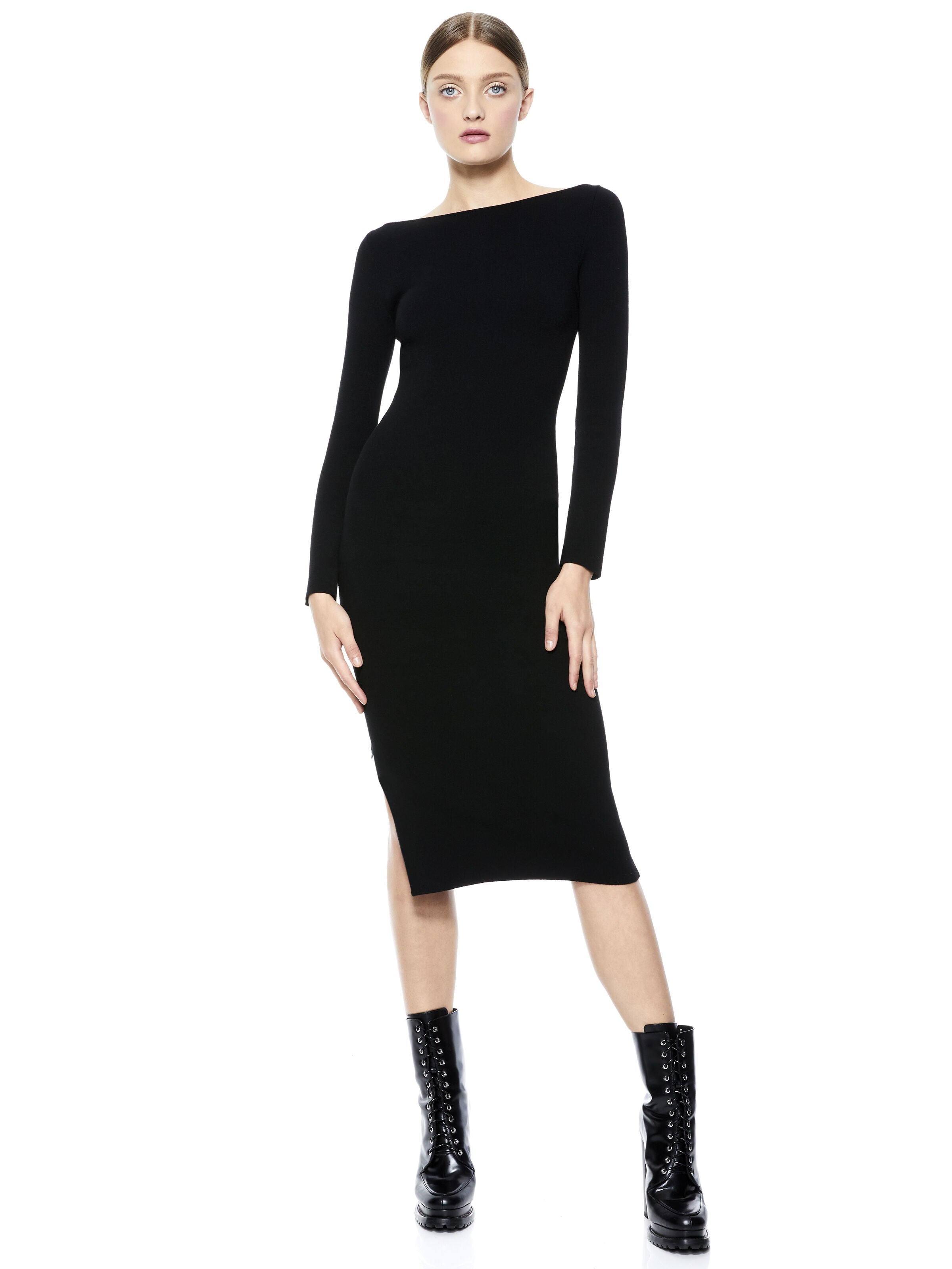 ROCHELLE BOATNECK MIDI DRESS