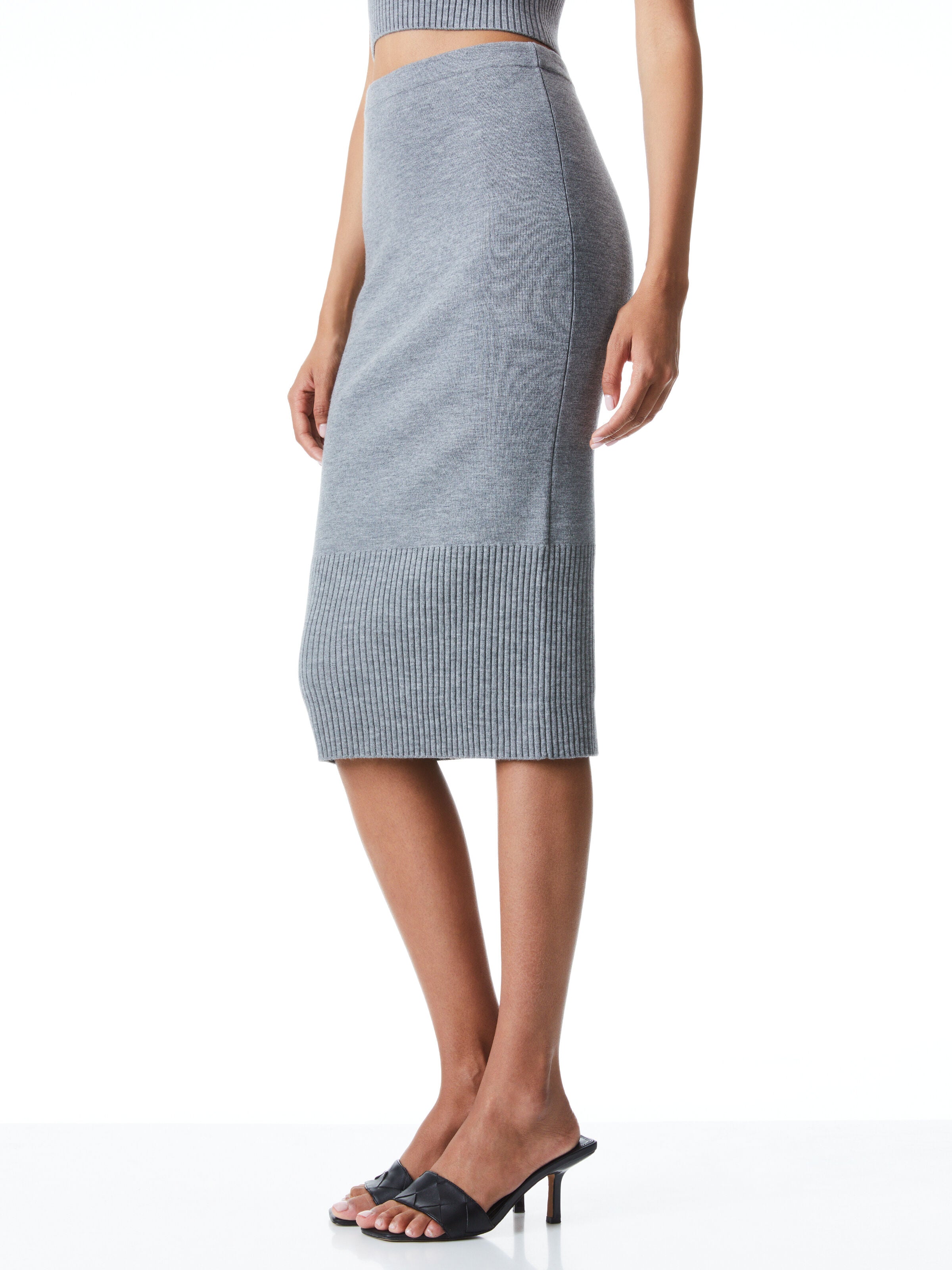 LEO FITTED MIDI SKIRT