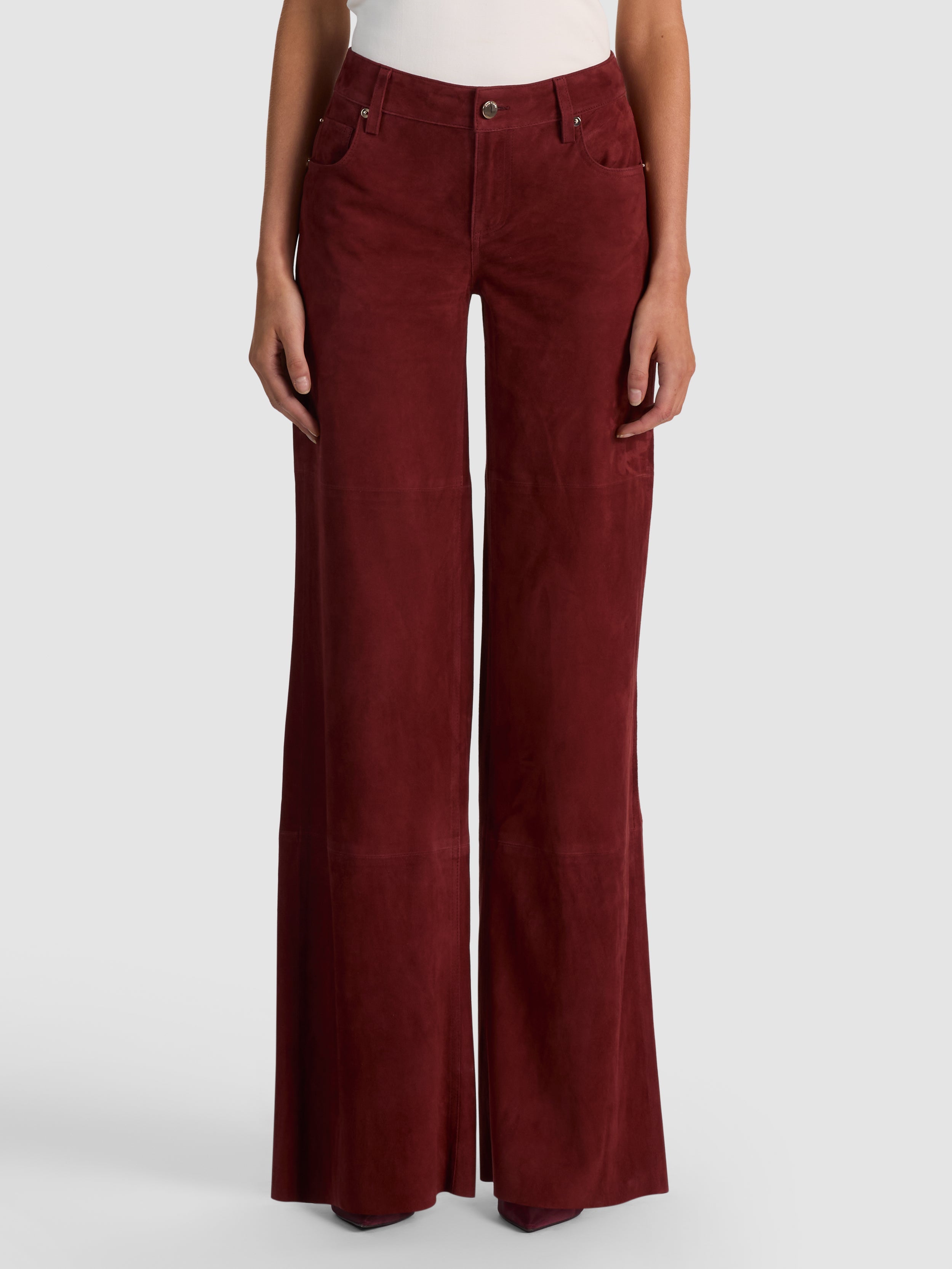 AMAZING SUEDE PANT - COGNAC