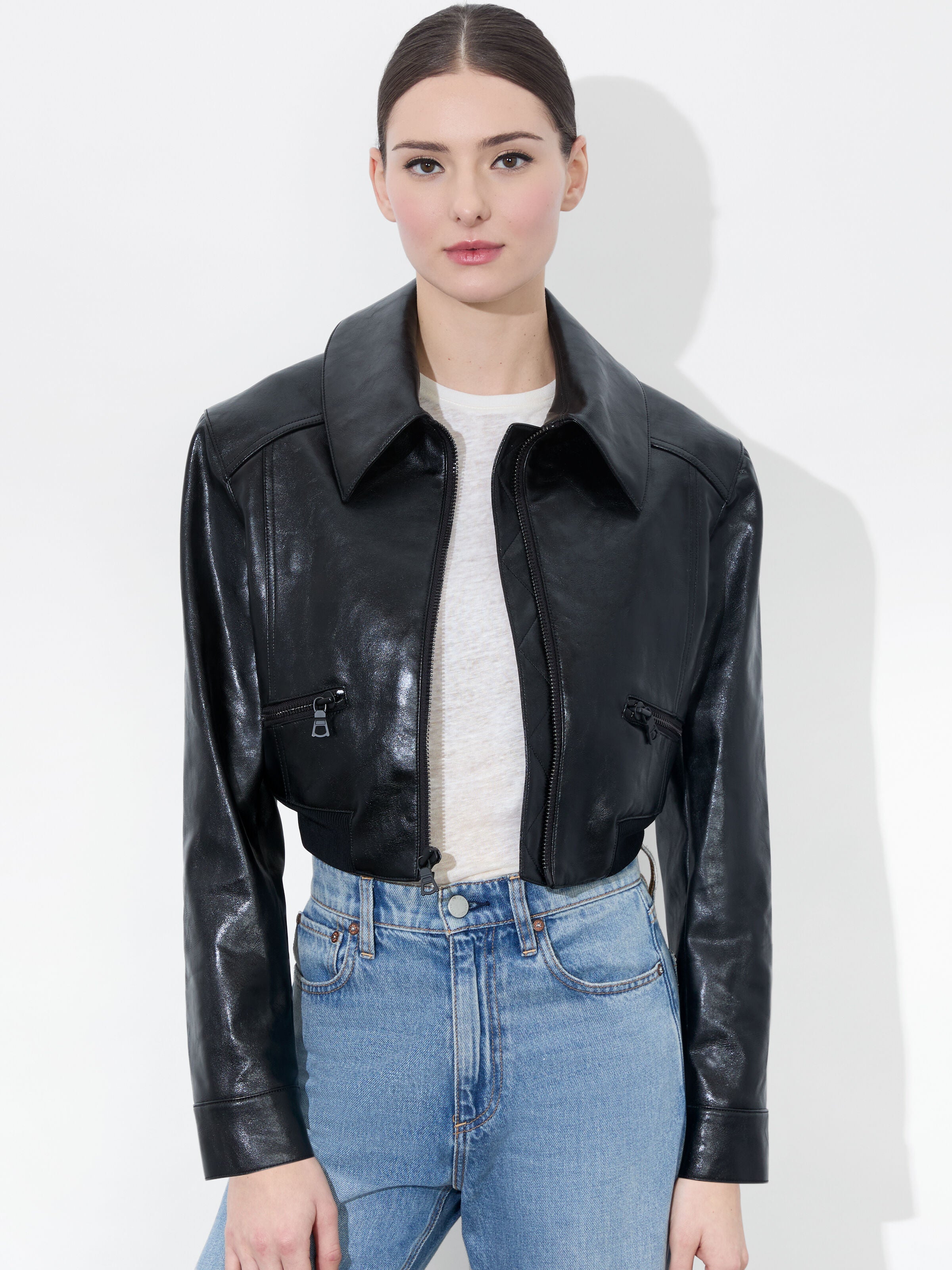 HYDE CROPPED VEGAN JACKET