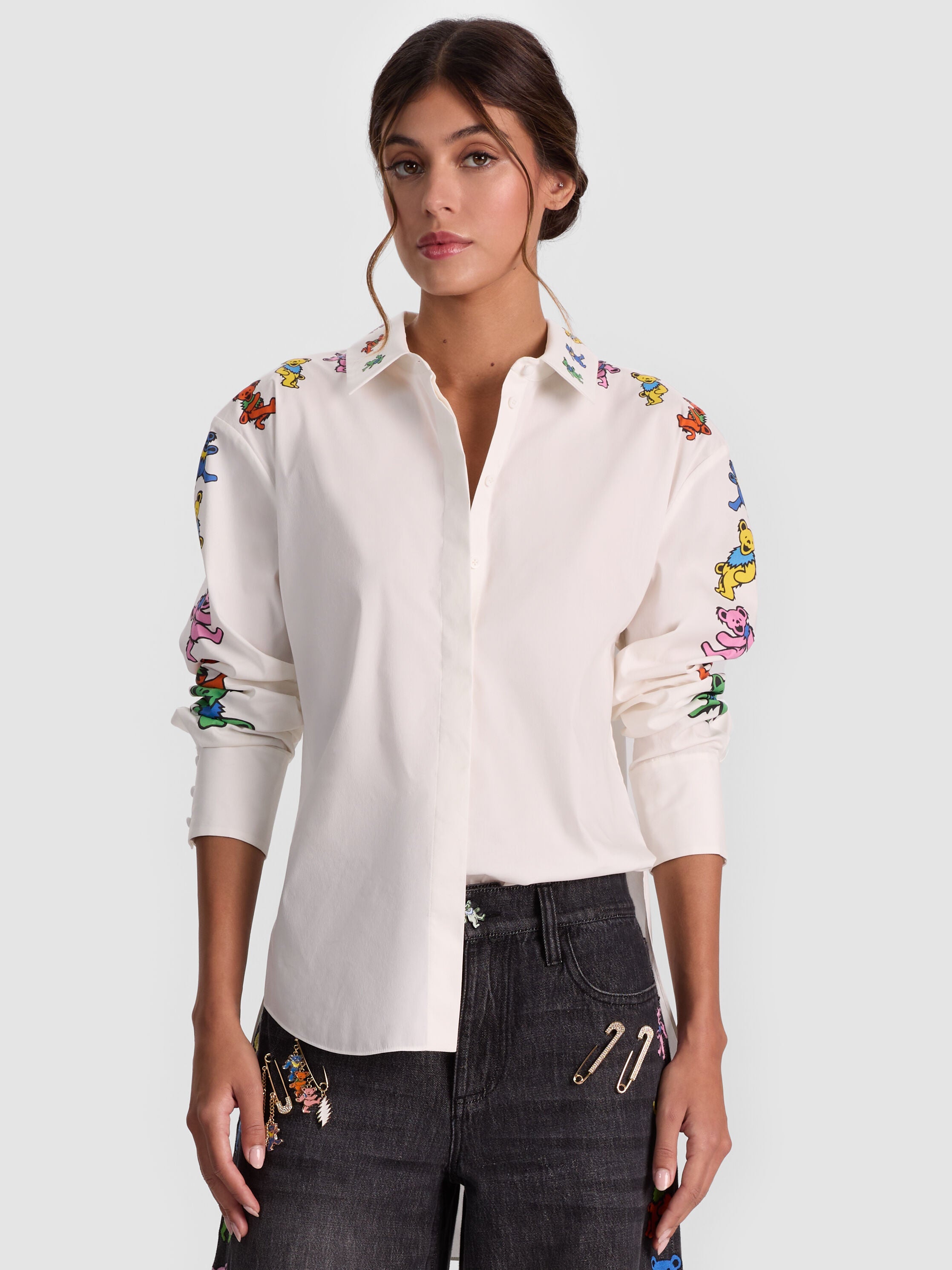 A+O X GRATEFUL DEAD DIMITRA BUTTON DOWN