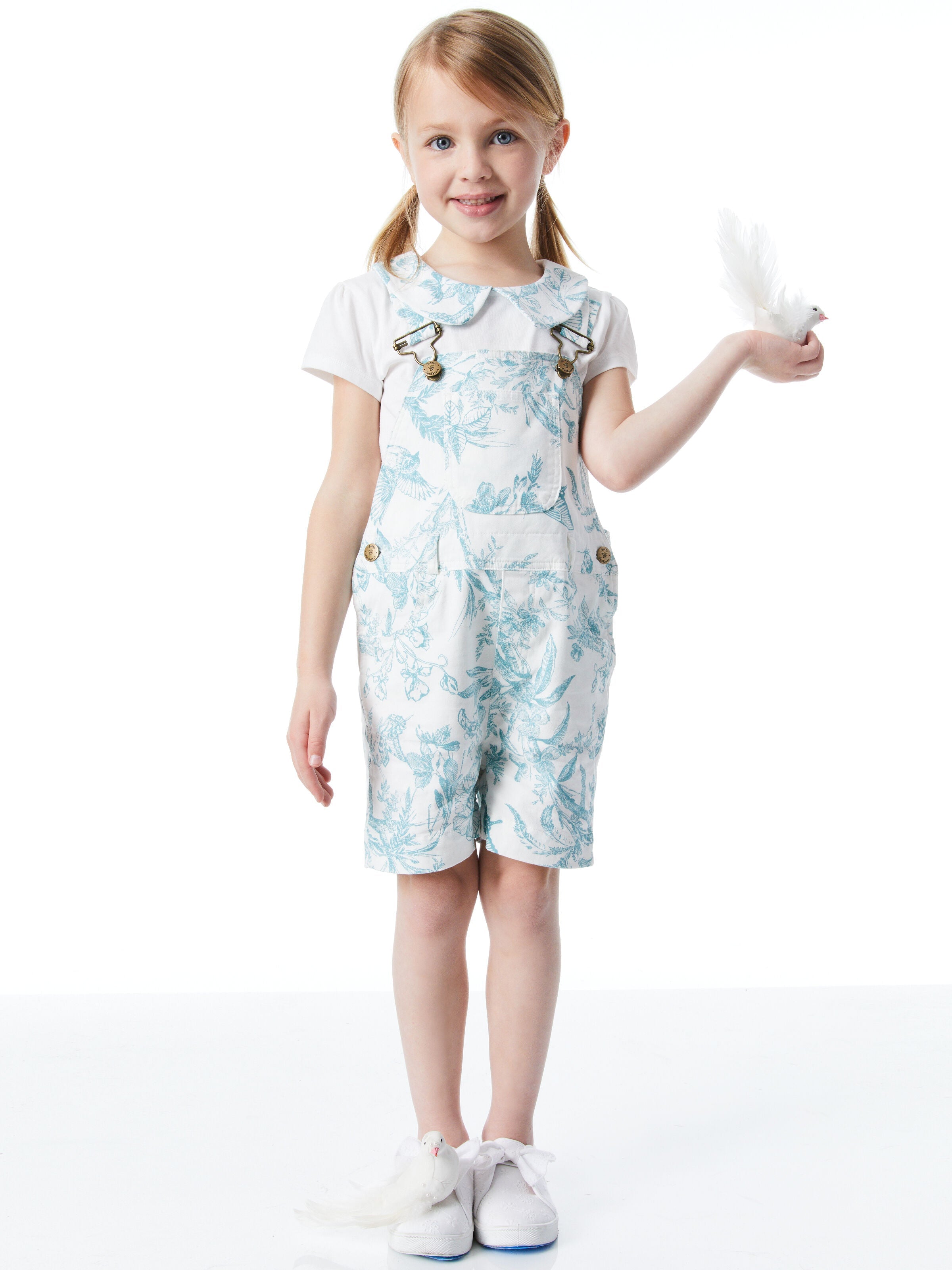 A+O x DOTTY DUNGAREES OVERALL SHORTS