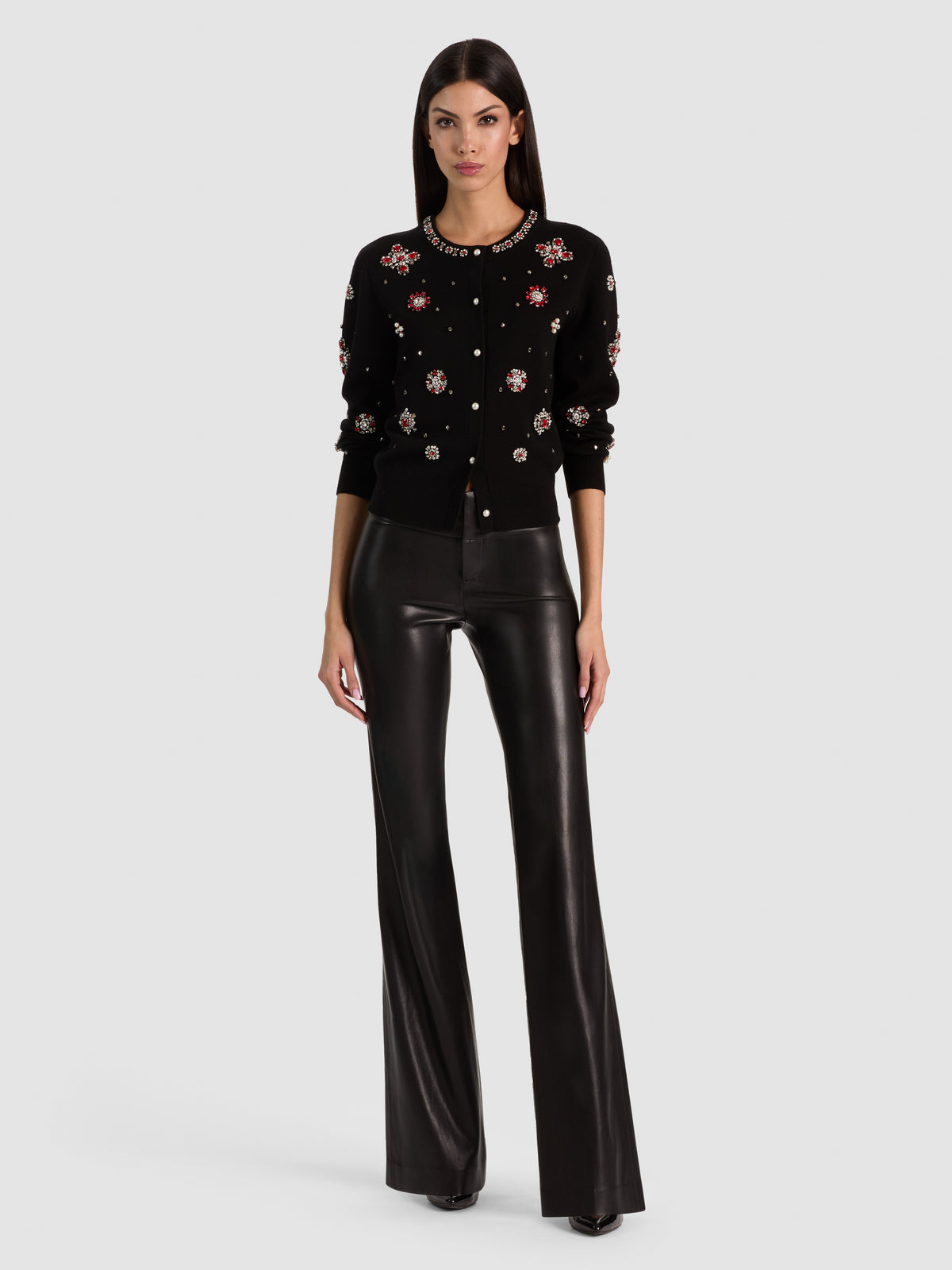 CAROLEE EMBELLISHED CARDIGAN-ALICE + OLIVIA
