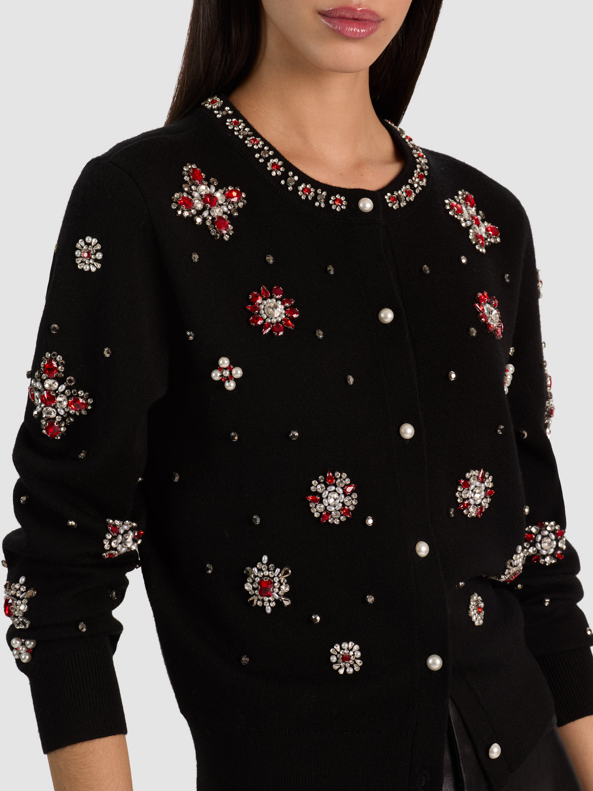 CAROLEE EMBELLISHED CARDIGAN-ALICE + OLIVIA