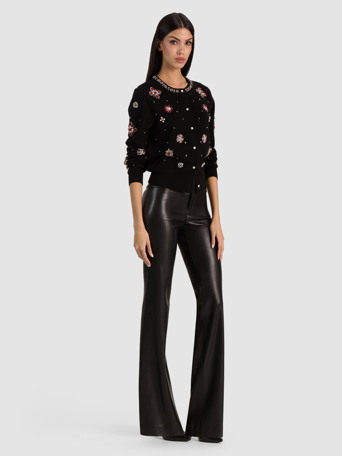 CAROLEE EMBELLISHED CARDIGAN-ALICE + OLIVIA