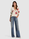 BRADLEY INTARSIA SHORT CARDIGAN-ALICE + OLIVIA