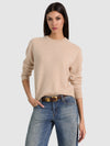 CAROLEE CASHMERE PULLOVER-OATMEAL HEATHER-ALICE + OLIVIA