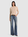 CAROLEE CASHMERE PULLOVER-OATMEAL HEATHER-ALICE + OLIVIA