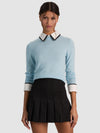 PORLA WOOL DOUBLE COLLAR PULLOVER-ALICE + OLIVIA