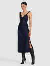 MAEVE MIDI SLIP SKIRT W LACE TRIM-ALICE + OLIVIA