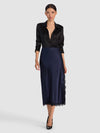 MAEVE MIDI SLIP SKIRT W LACE TRIM-ALICE + OLIVIA