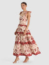 HAVEN TIE SHLDR TIERED MIDI DRESS-ALICE + OLIVIA