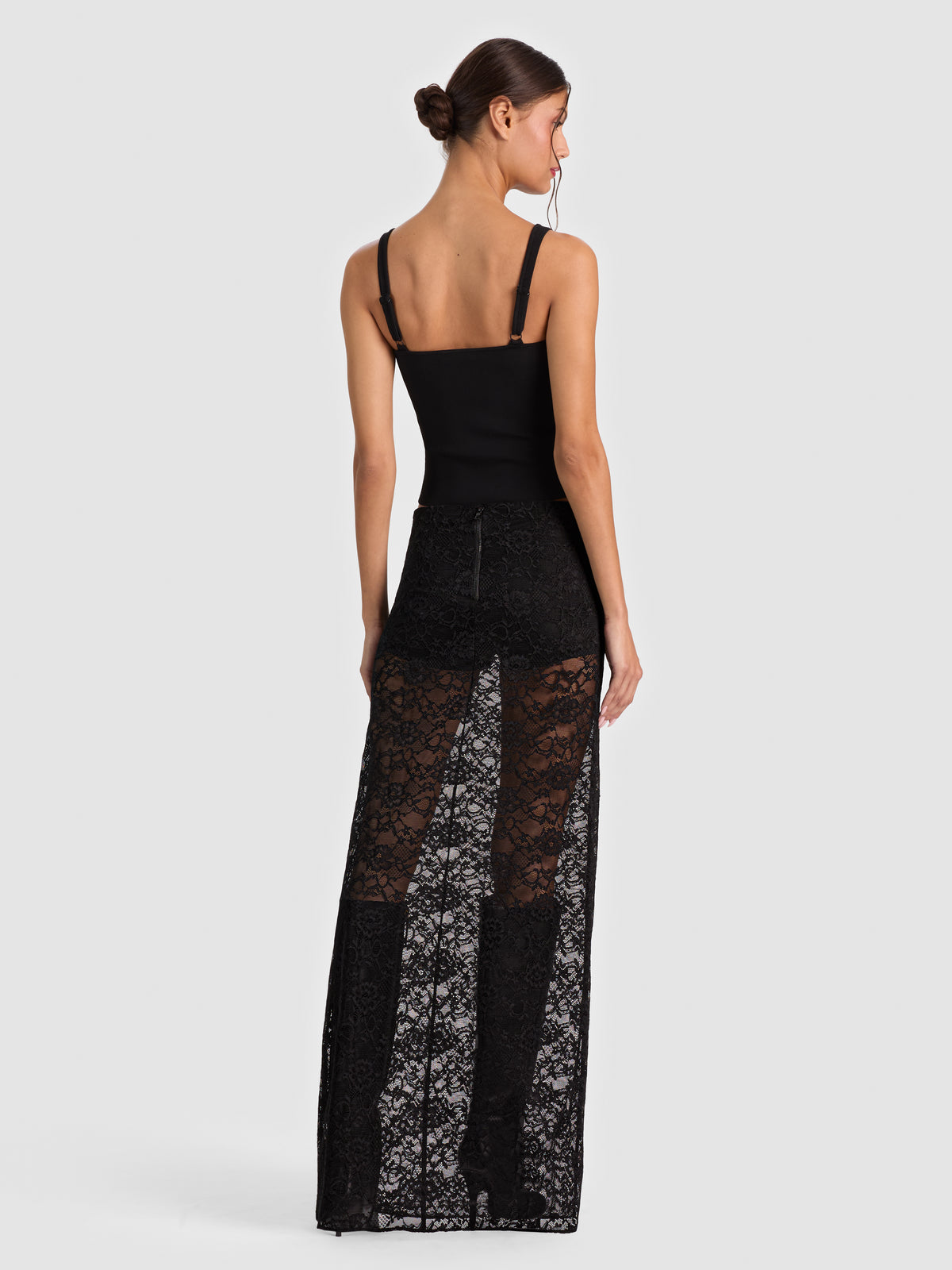MAEVE LR LACE MAXI SLIP SKIRT W HOT PANT LINING-ALICE + OLIVIA