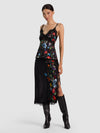 MAEVE MIDI SLIP SKIRT W LACE TRIM-ALICE + OLIVIA