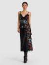 MAEVE MIDI SLIP SKIRT W LACE TRIM-ALICE + OLIVIA