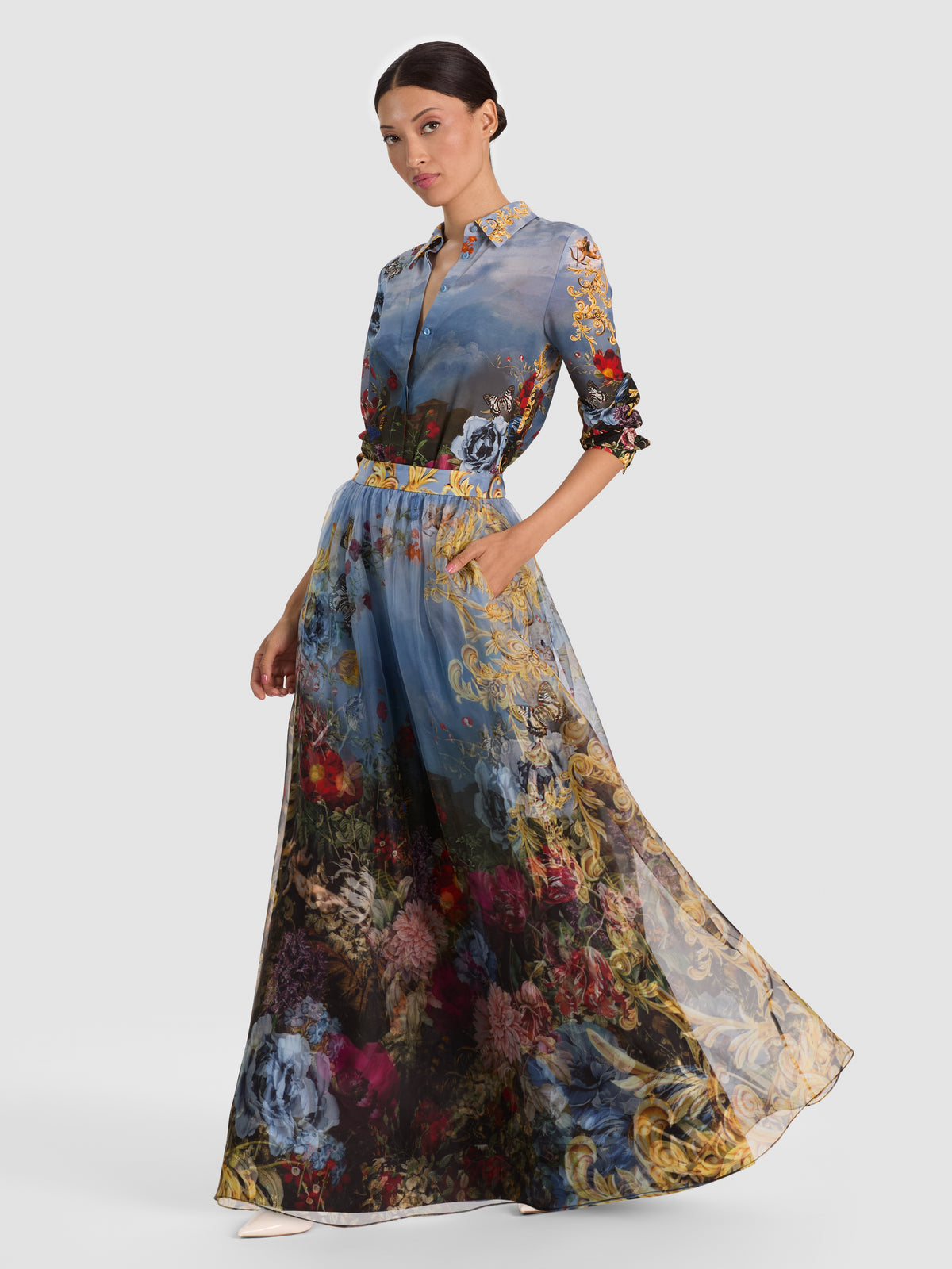 DIXIE BALLGOWN SKIRT - ALPINE DAWN