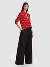 WILLA BUTTON DOWN BLOUSE-ALICE + OLIVIA