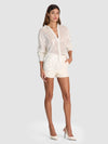 DIMITRA SEQUIN BUTTON DOWN SHIRT-ALICE + OLIVIA