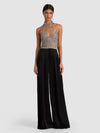 DEENA CRYSTAL CROPPED TOP W CHOKER-ALICE + OLIVIA
