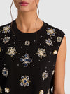 MICAH EMBELL MUSCLE TEE-ALICE + OLIVIA