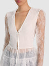 XAVIER LACE TOP-ALICE + OLIVIA