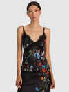 MELODIE LACE TRIM TANK TOP-ALICE + OLIVIA