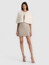 DEIRDRE FAUX FUR CAPELET-ALICE + OLIVIA