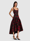 DIANA STRUCTURED MIDI DRESS-ALICE + OLIVIA