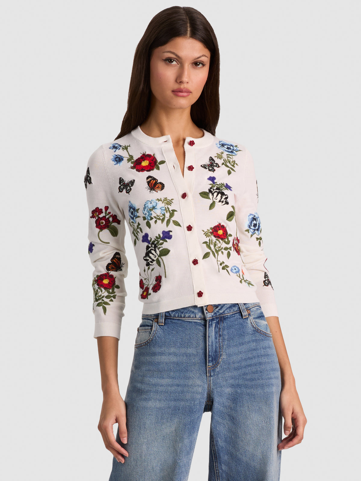 RUTHY EMBELLISHED CARDIGAN-ALICE + OLIVIA