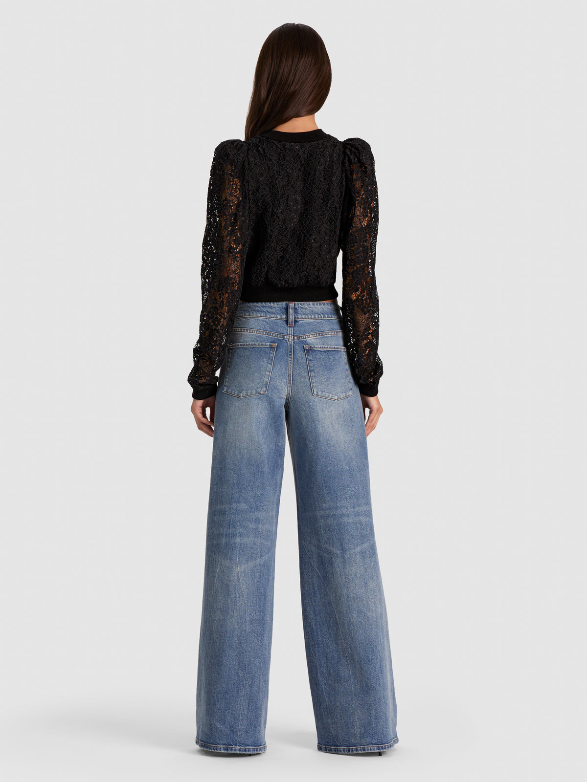 KITTY LACE OVERLAY CARDIGAN-ALICE + OLIVIA