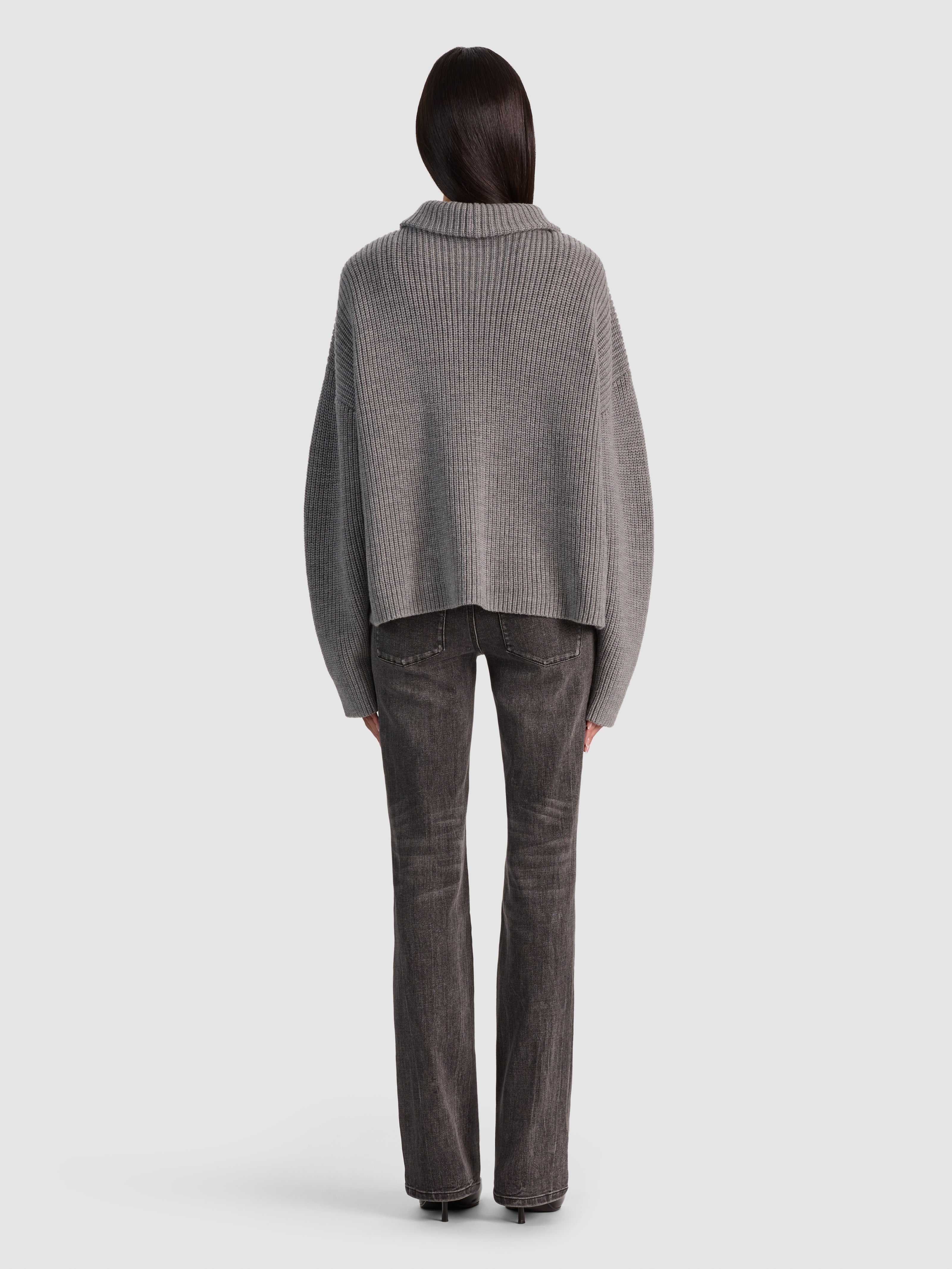 PEARSON WOOL DRAPE NECK SWEATER-ALICE + OLIVIA