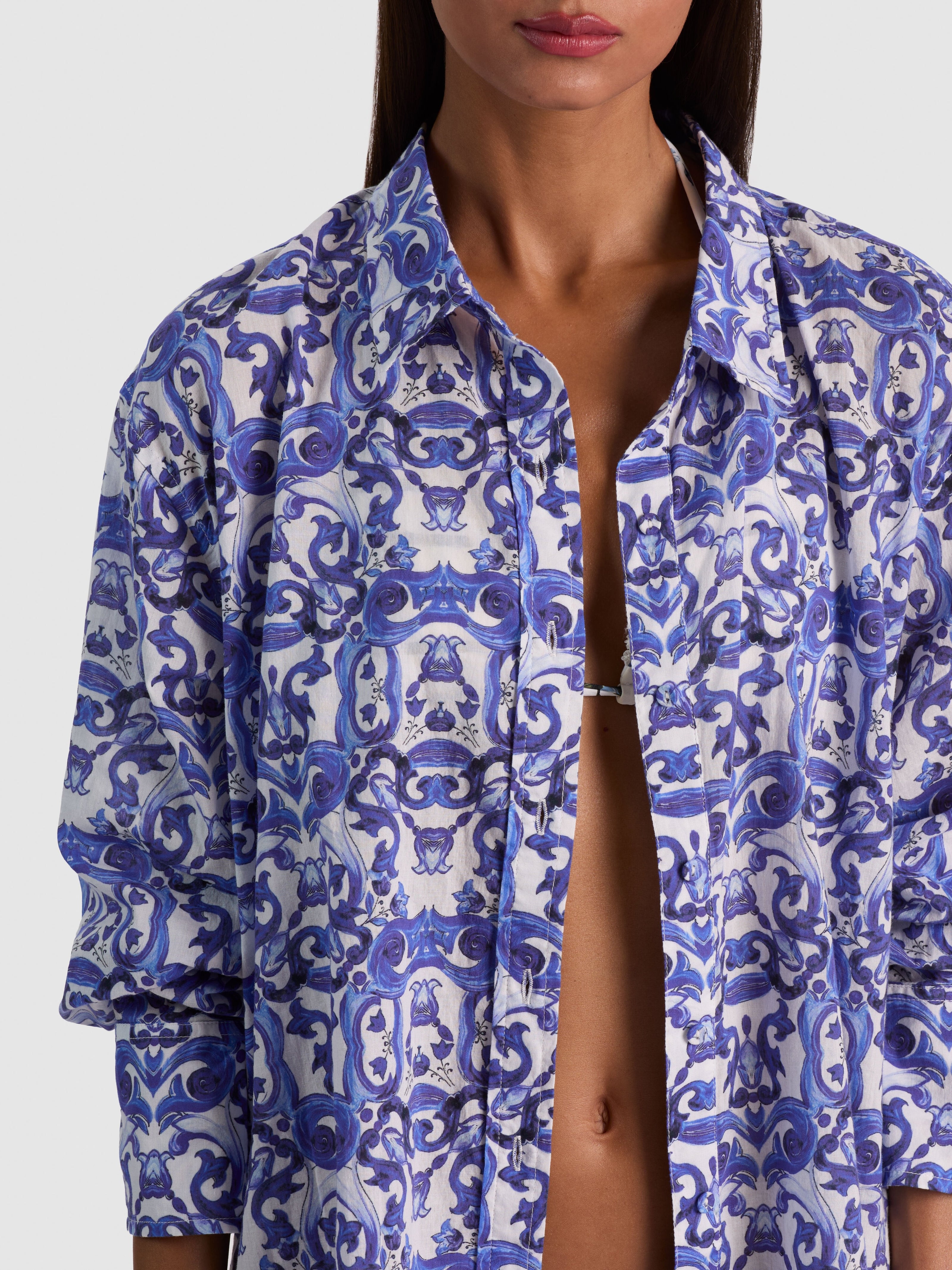 A+O X CONIGLIO PALM BEACH BUTTON DOWN-SOLSTICE-ALICE + OLIVIA