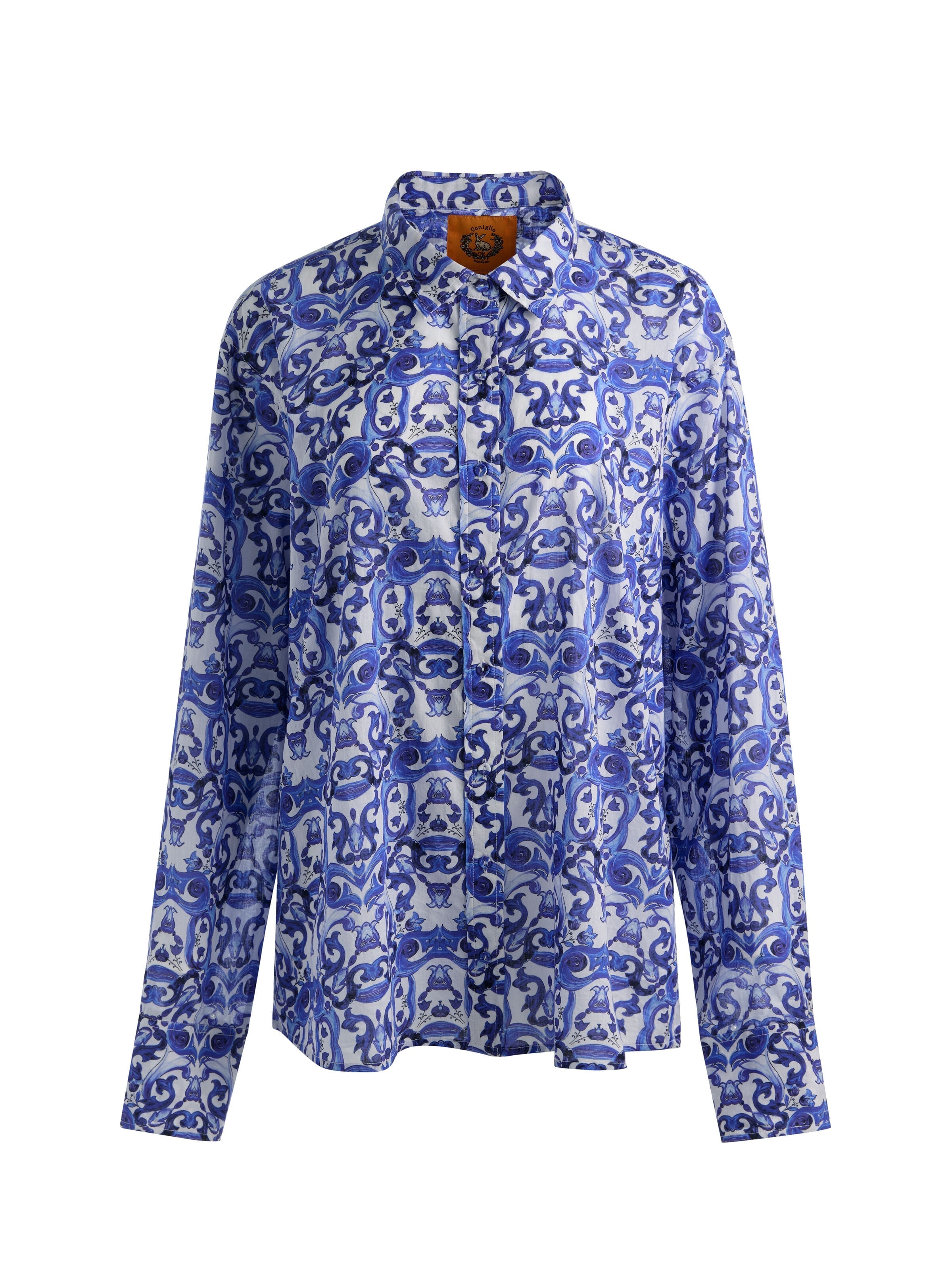 A+O X CONIGLIO PALM BEACH BUTTON DOWN-SOLSTICE-ALICE + OLIVIA