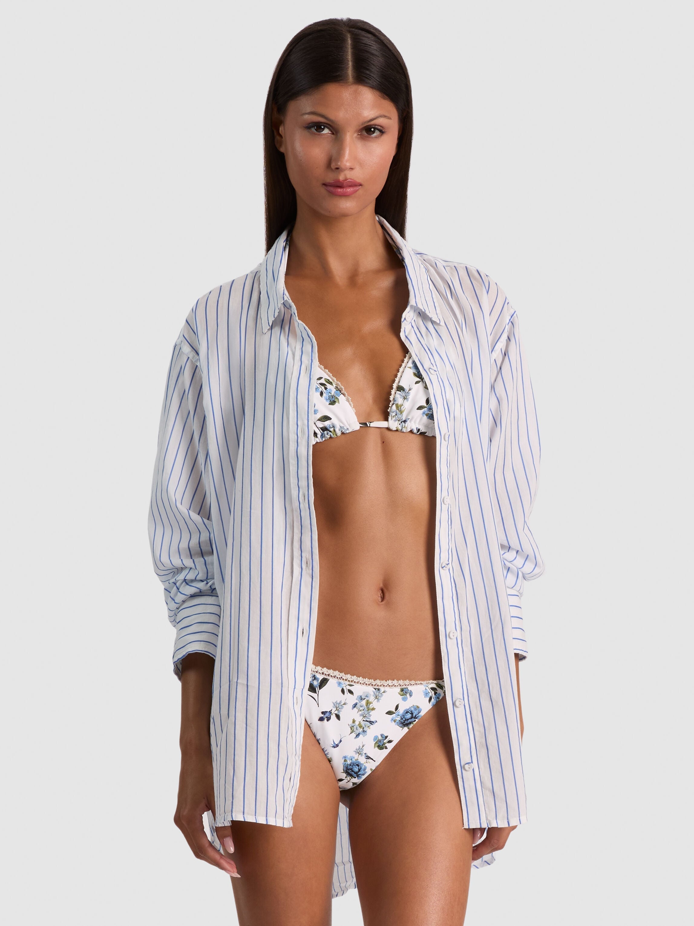 A+O X CONIGLIO PALM BEACH BUTTON DOWN-ALICE + OLIVIA