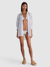 A+O X CONIGLIO PALM BEACH BUTTON DOWN-ALICE + OLIVIA