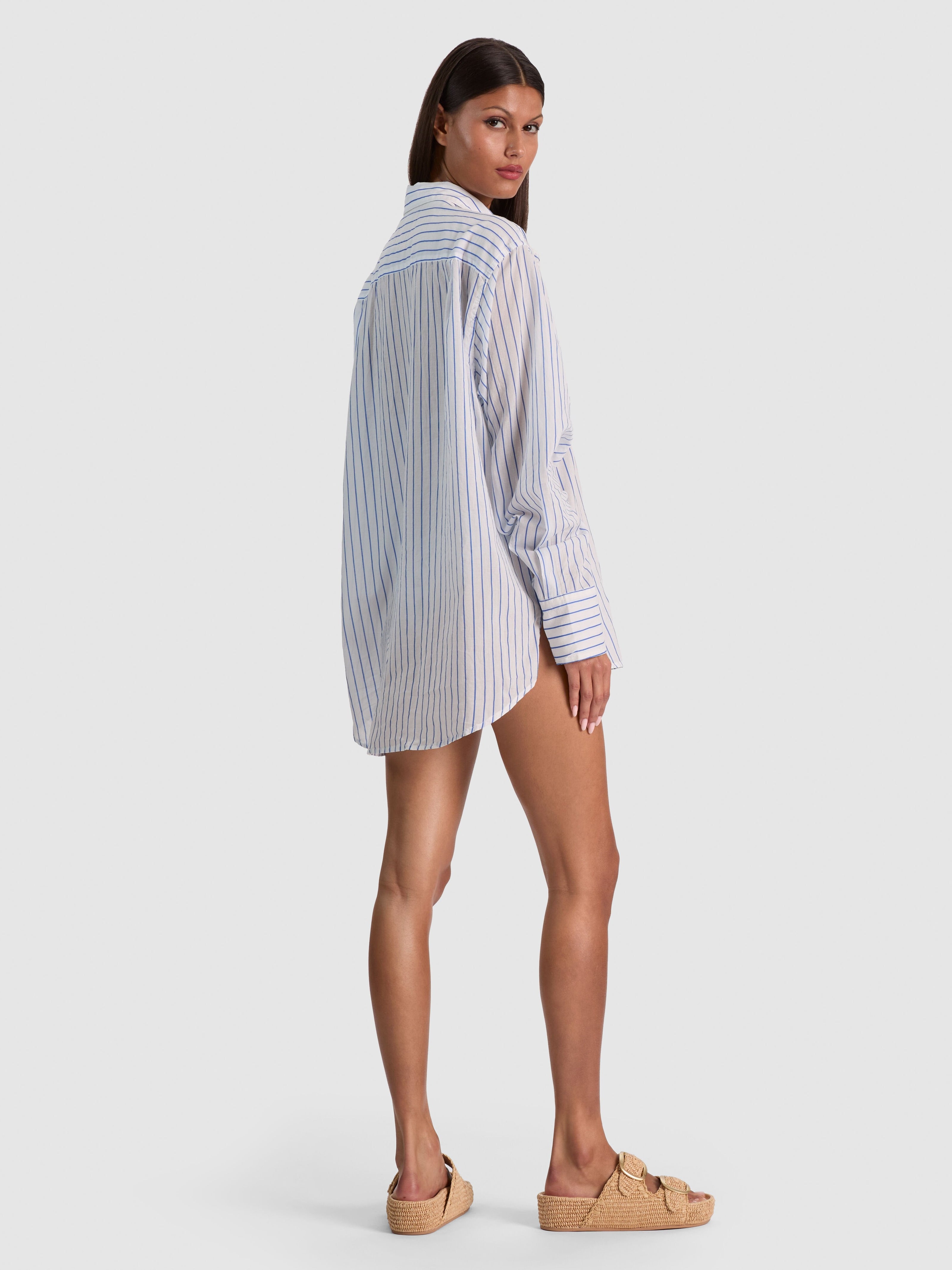 A+O X CONIGLIO PALM BEACH BUTTON DOWN-ALICE + OLIVIA