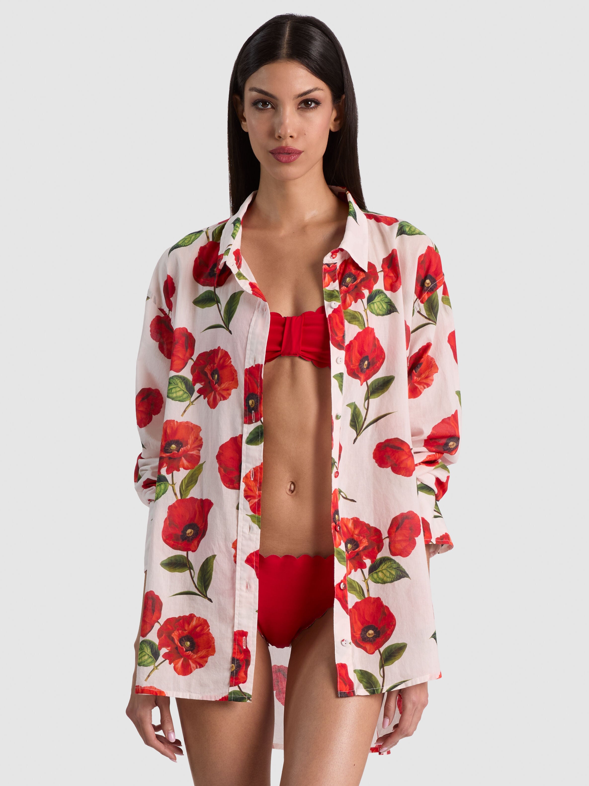 A+O X CONIGLIO PALM BEACH BUTTON DOWN-ALICE + OLIVIA