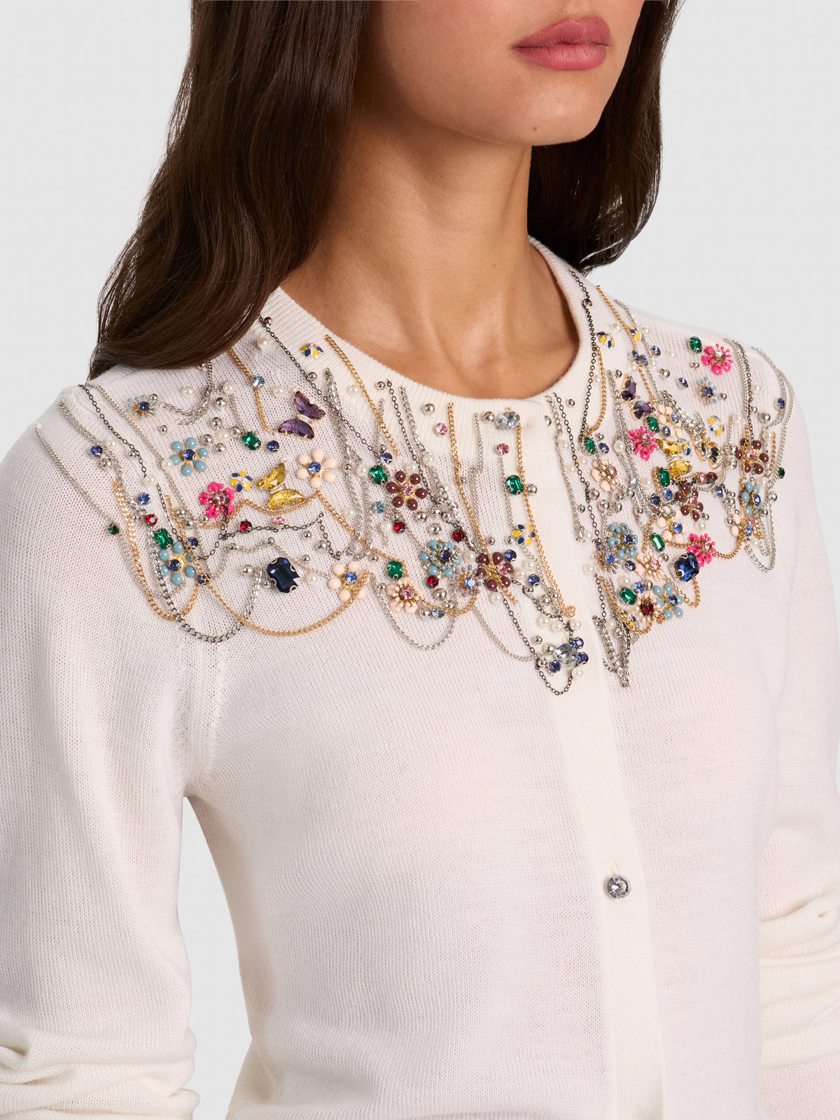 DOLLIE EMBELLISHED CARDIGAN-ALICE + OLIVIA